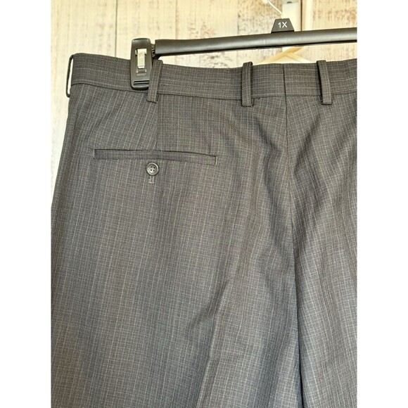 Caravelli Men’s Charcoal Dress Pants 40X30 Belt Loops - Picture 3 of 6